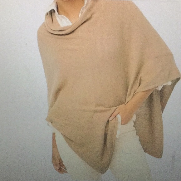 Rachel Zoe Cashmere Capelet Poncho Shrug - Picture 1 of 4